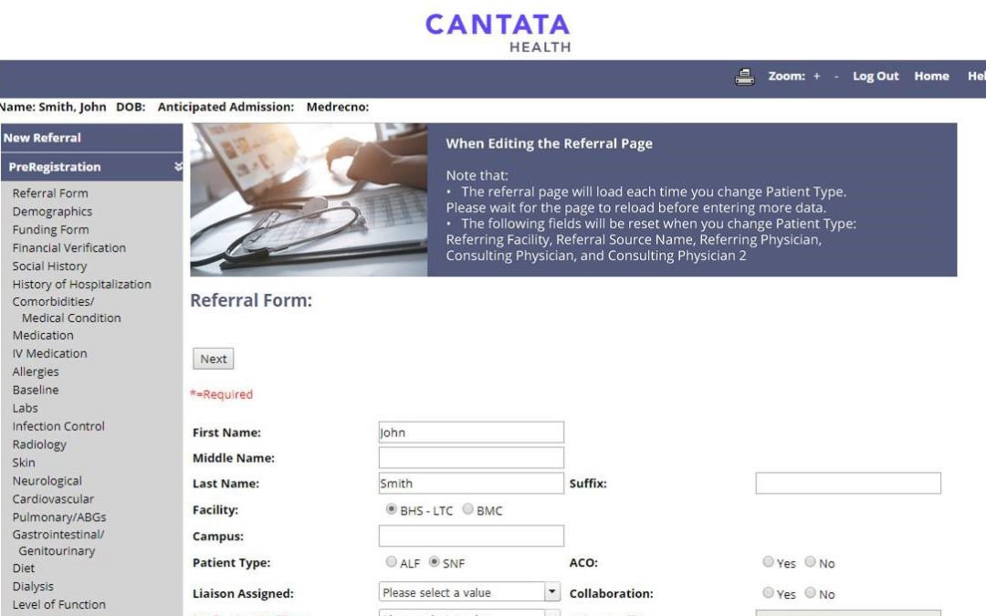 Cantata Health Adds New Referral Portal to Award-Winning NetSolutions Software for Skilled Nursing Facilities
