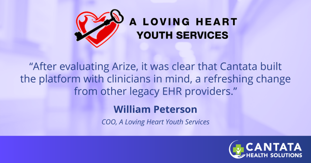 A Loving Heart Youth Services Chooses Cantata Health for Comprehensive EHR Platform