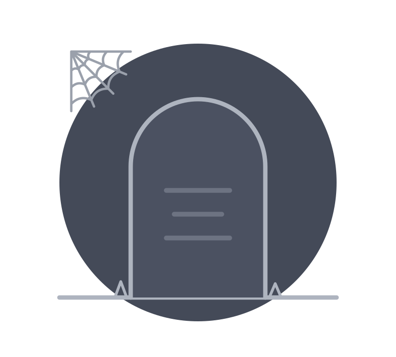A tombstone